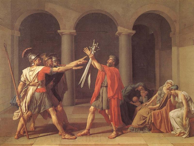 Jacques-Louis David Oath of the Horatii France oil painting art